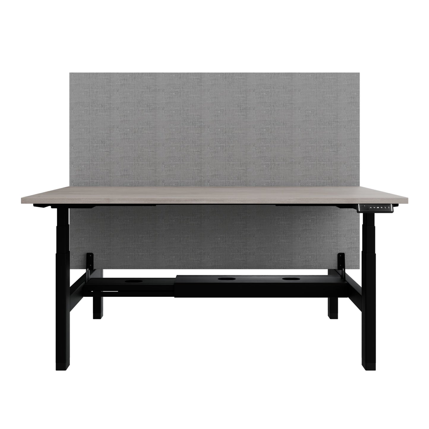 Bureau TELDRA Pro Team | 1600-1800 mm, réglable en hauteur électriquement, chêne nord gris