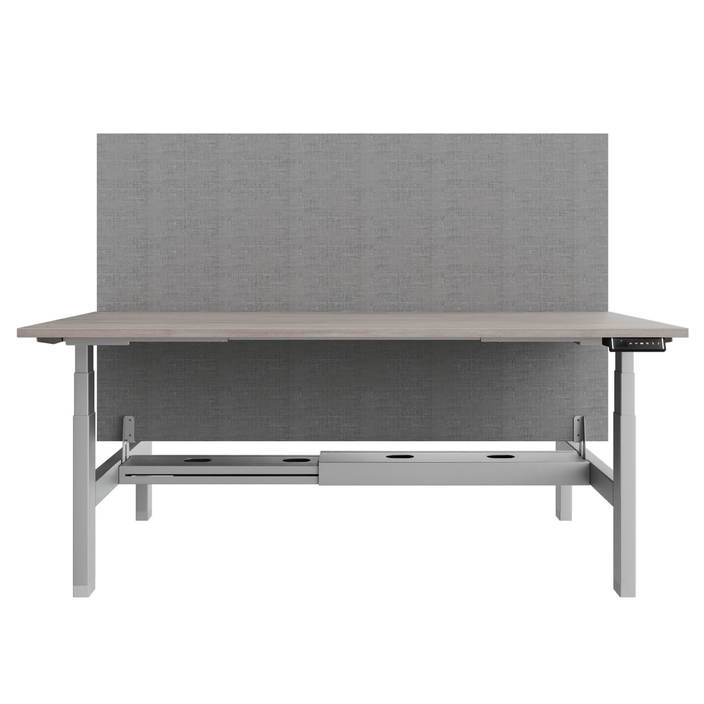 Bureau TELDRA Pro Team | 1600-1800 mm, réglable en hauteur électriquement, chêne nord gris