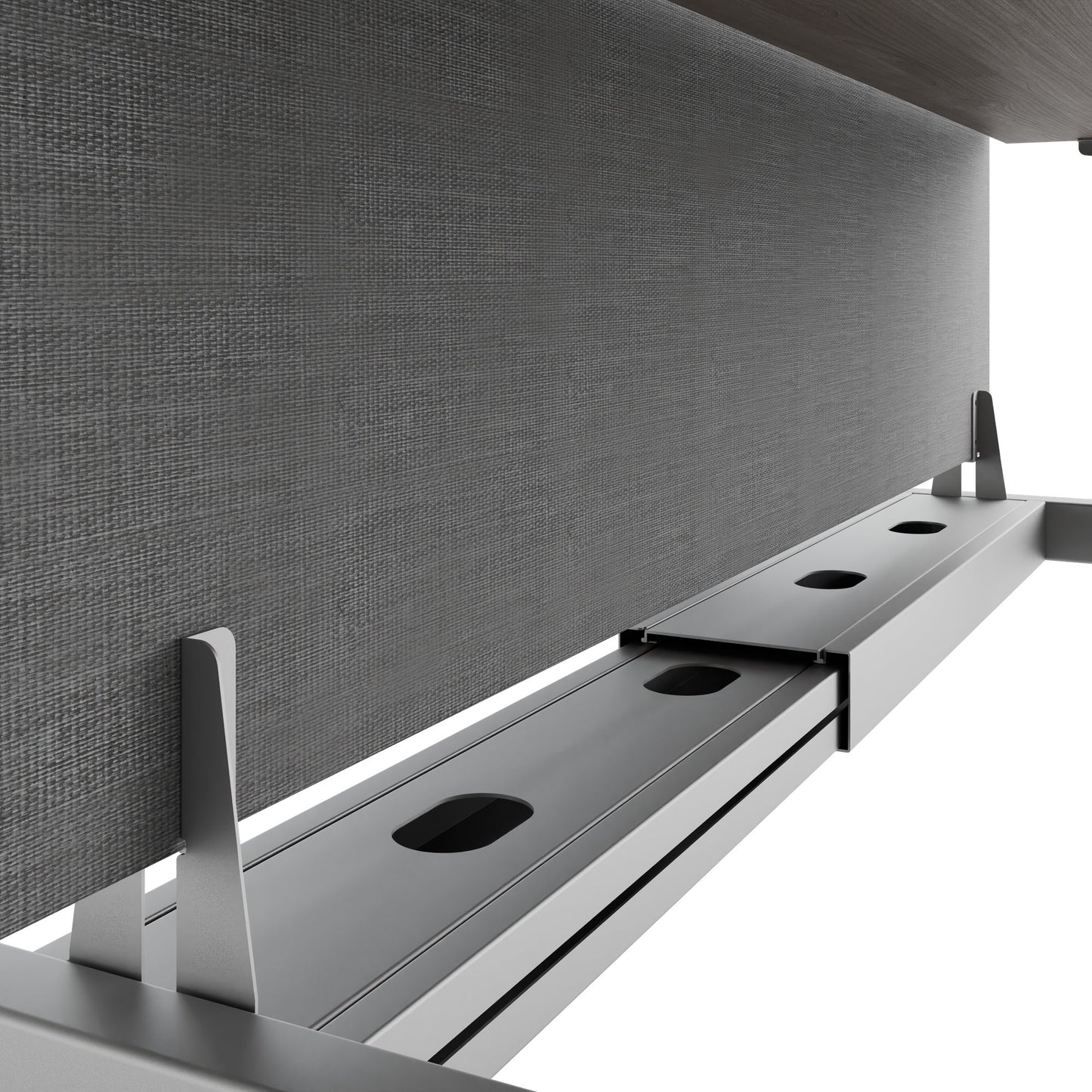 Bureau TELDRA Pro Team | 1600-1800 mm, réglable en hauteur électriquement, chêne nord gris