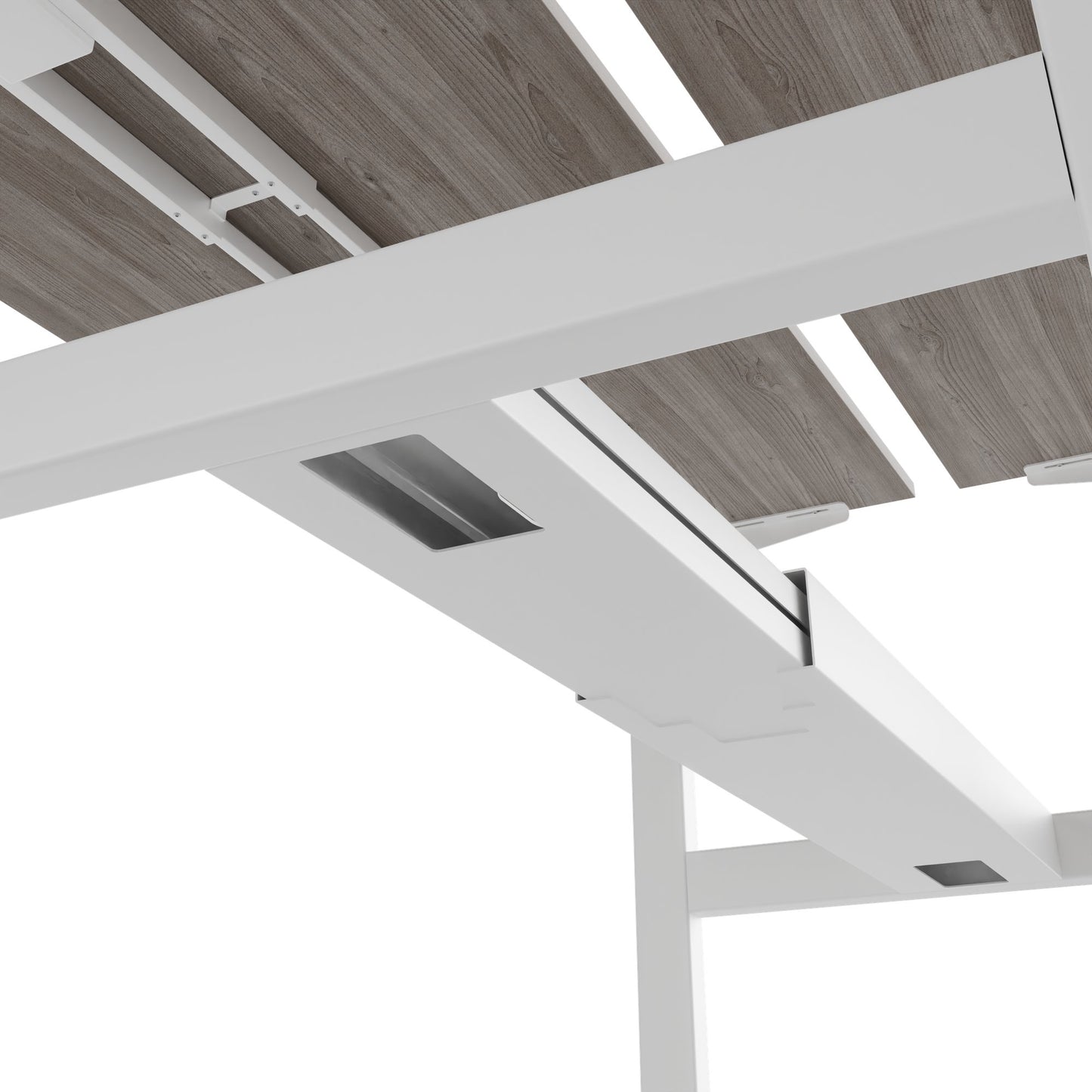 Bureau TELDRA Pro Team | 1600-1800 mm, réglable en hauteur électriquement, chêne nord gris