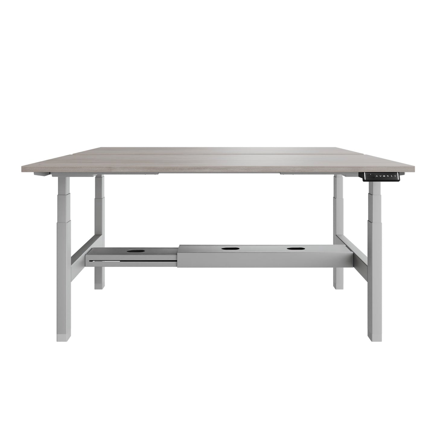 Bureau TELDRA Pro Team | 1600-1800 mm, réglable en hauteur électriquement, chêne nord gris