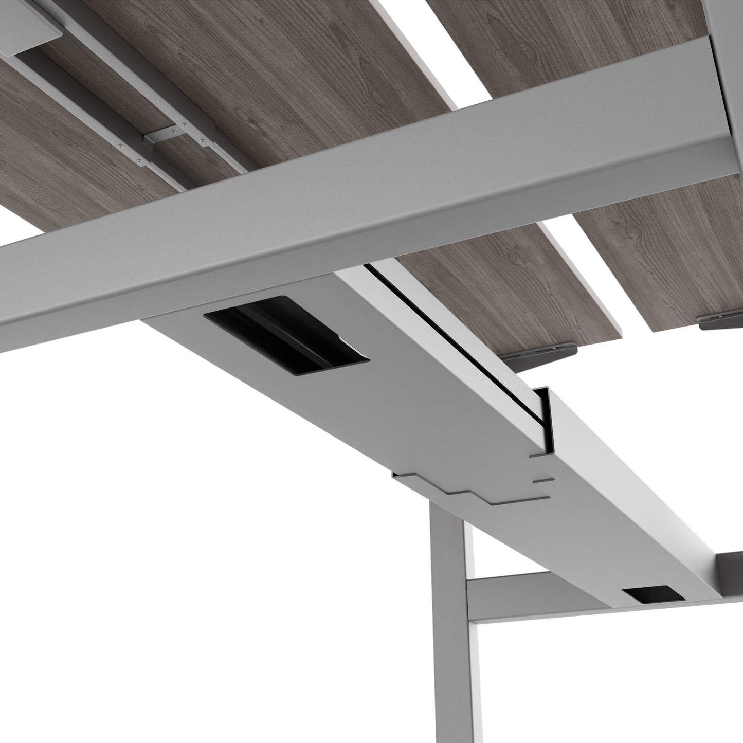 Bureau TELDRA Pro Team | 1600-1800 mm, réglable en hauteur électriquement, chêne nord gris