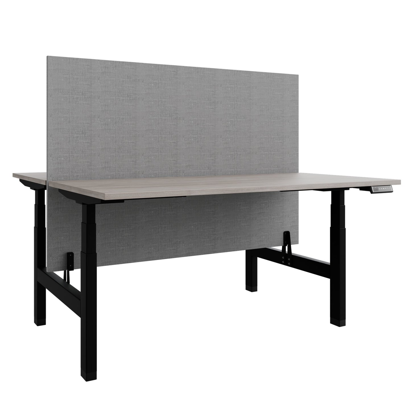 Bureau TELDRA Pro Team | 1600-1800 mm, réglable en hauteur électriquement, chêne nord gris