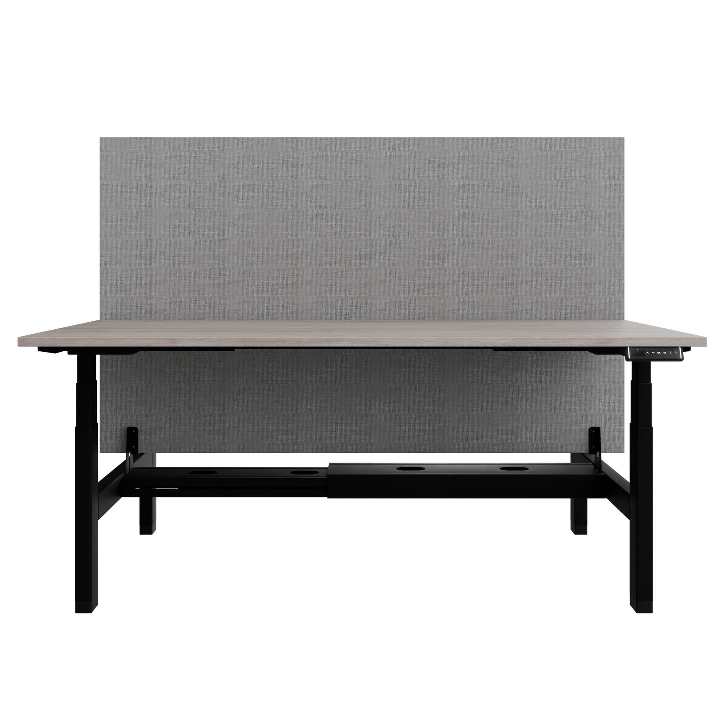 Bureau TELDRA Pro Team | 1600-1800 mm, réglable en hauteur électriquement, chêne nord gris