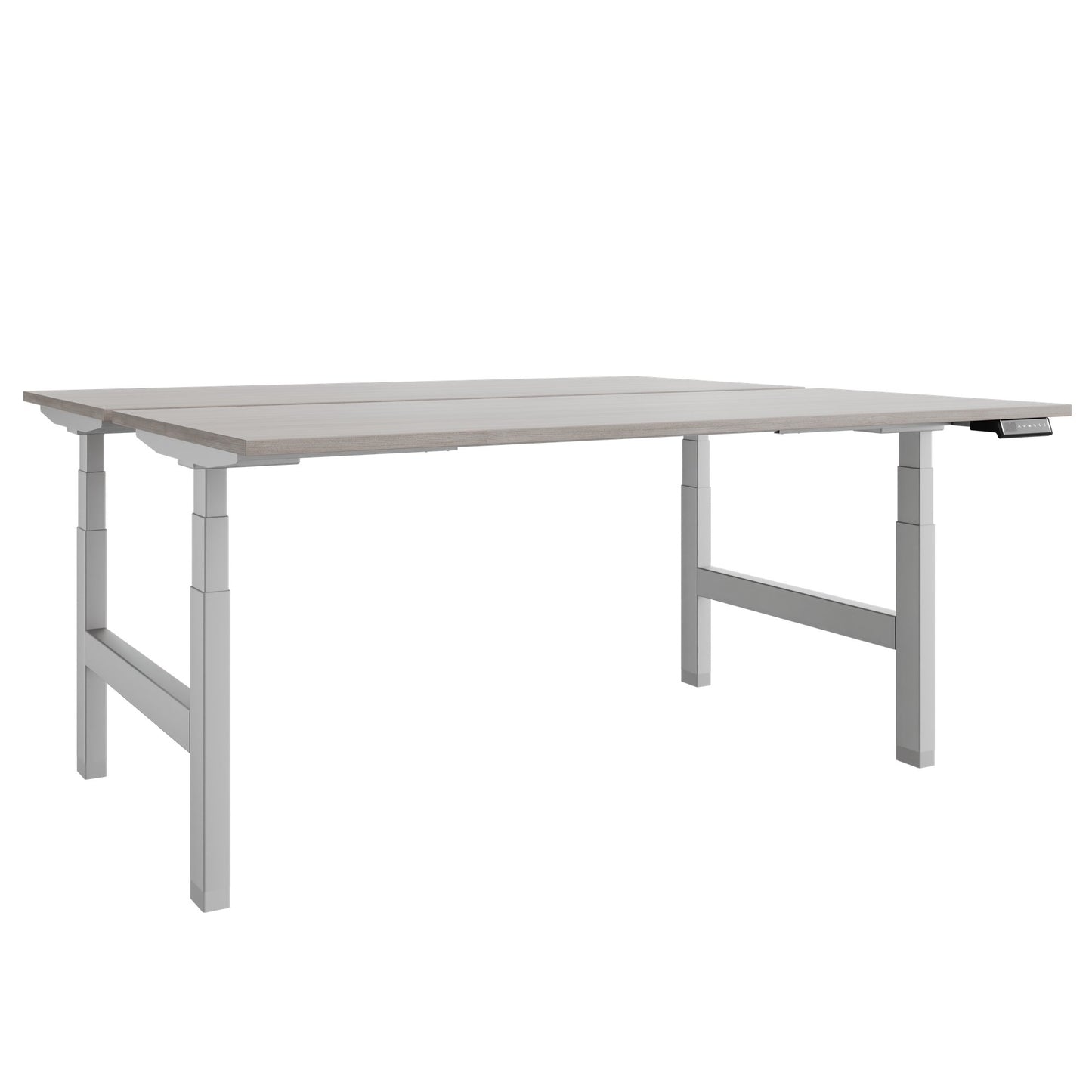 Bureau TELDRA Pro Team | 1600-1800 mm, réglable en hauteur électriquement, chêne nord gris