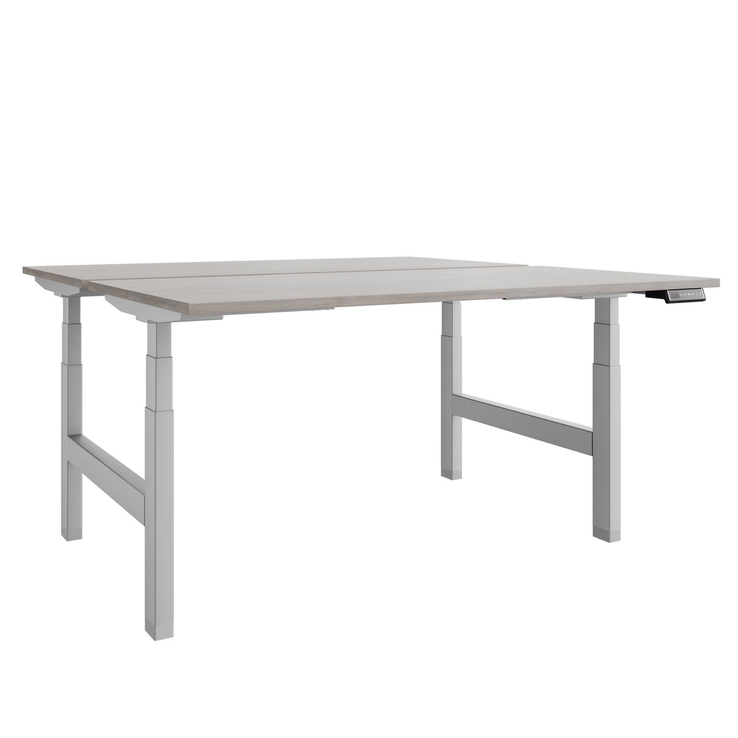 Bureau TELDRA Pro Team | 1600-1800 mm, réglable en hauteur électriquement, chêne nord gris