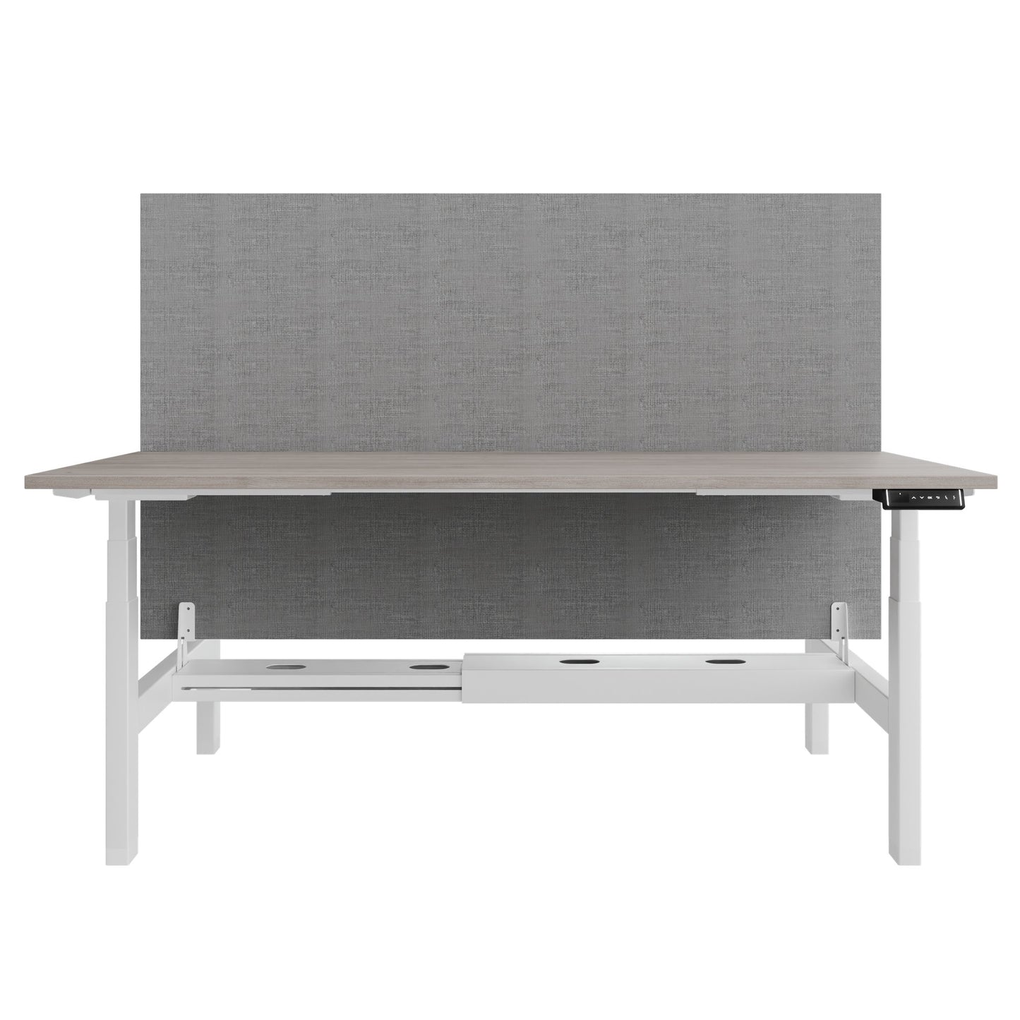 Bureau TELDRA Pro Team | 1600-1800 mm, réglable en hauteur électriquement, chêne nord gris