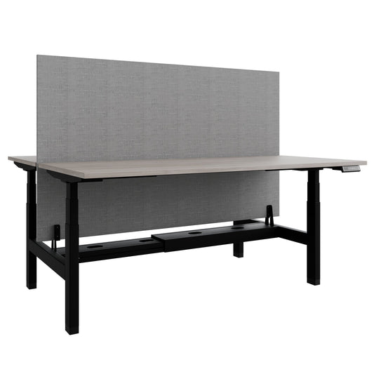 TELDRA Pro Team Desk | 1600-1800 mm, electrically height-adjustable, North Oak Gray