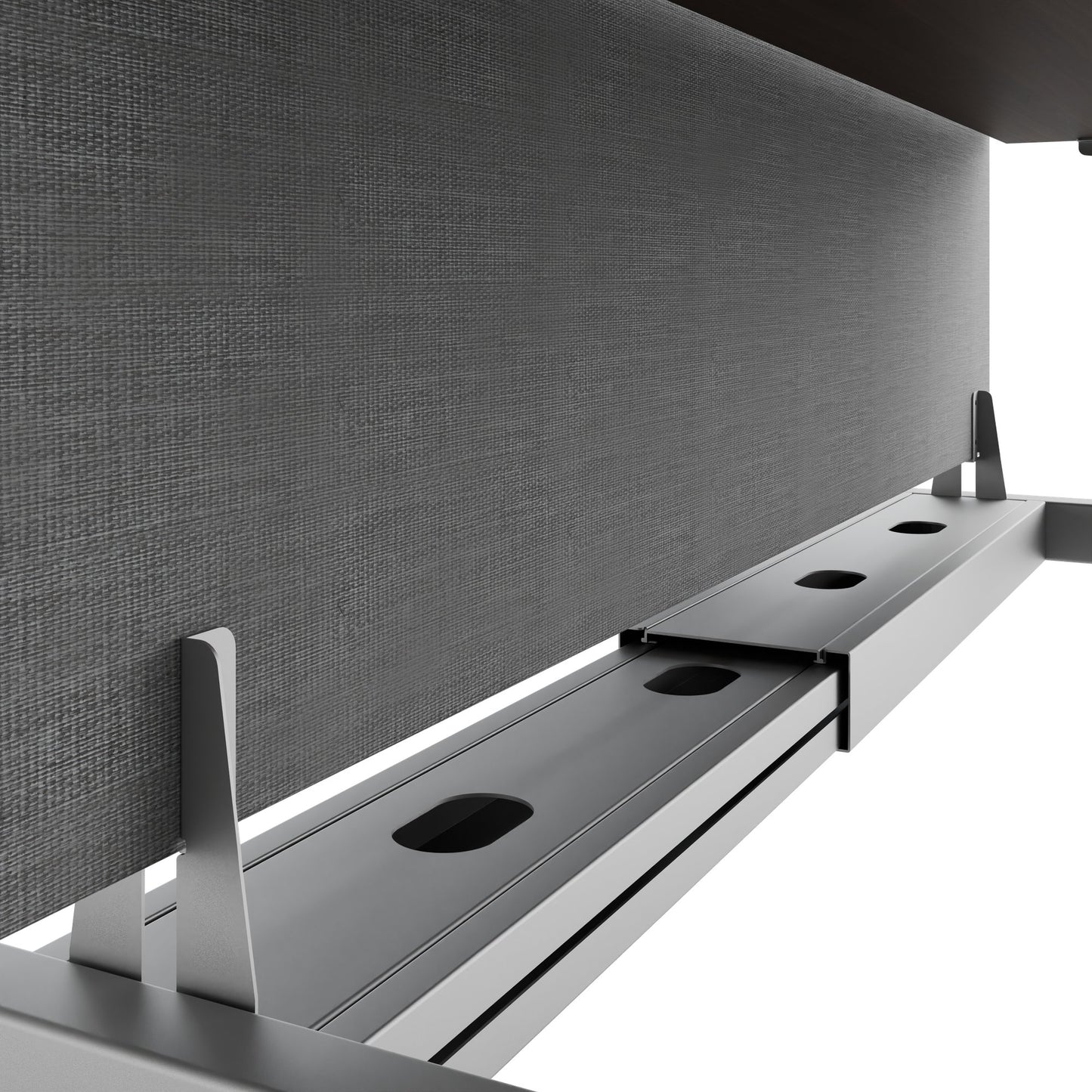 TELDRA Pro Team-Schreibtisch | 1600-1800 mm, elektrisch höhenverstellbar, Nussbaum