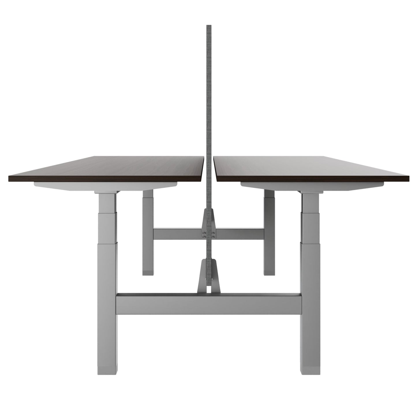 TELDRA Pro Team-Schreibtisch | 1600-1800 mm, elektrisch höhenverstellbar, Nussbaum