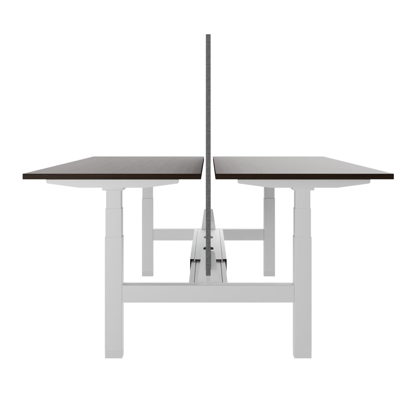 TELDRA Pro Team-Schreibtisch | 1600-1800 mm, elektrisch höhenverstellbar, Nussbaum