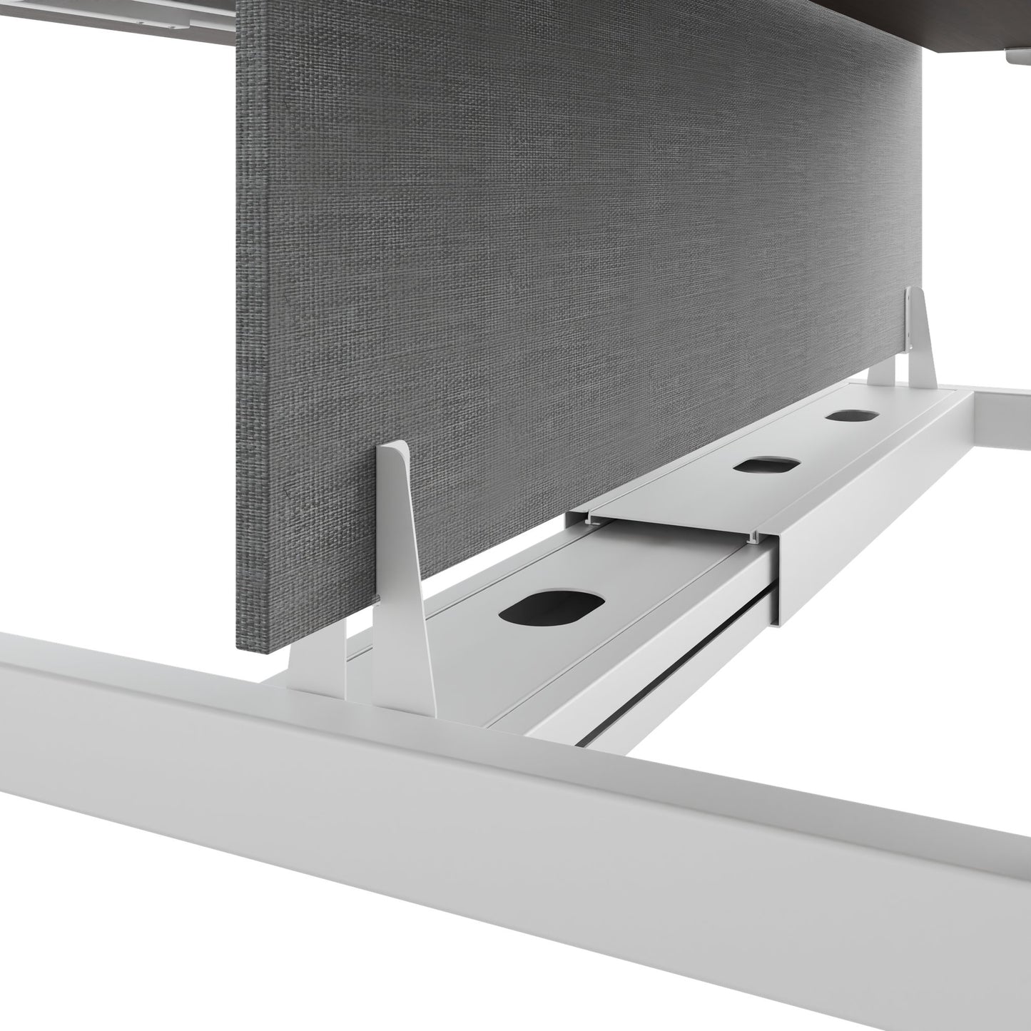 TELDRA Pro Team-Schreibtisch | 1600-1800 mm, elektrisch höhenverstellbar, Nussbaum