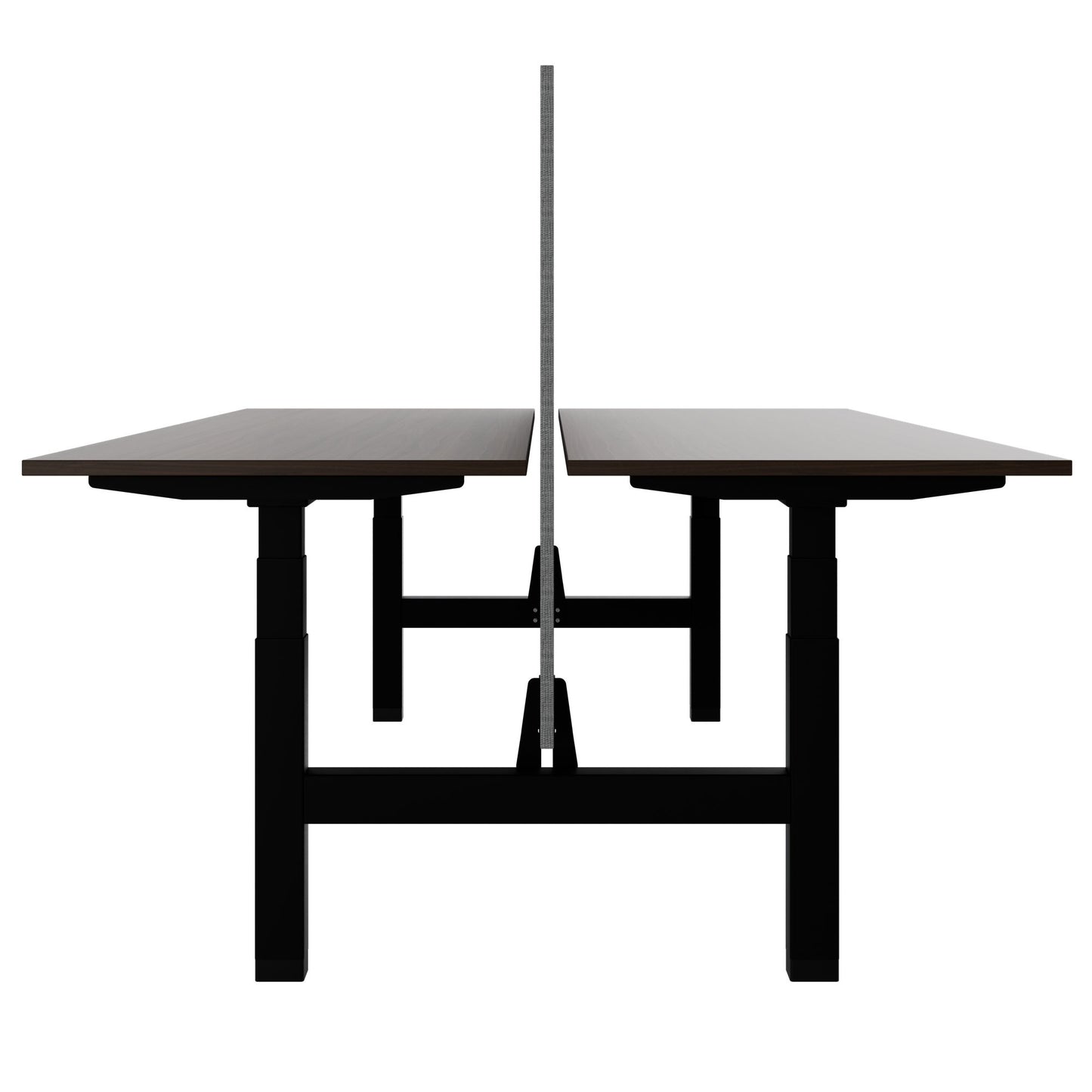 TELDRA Pro Team-Schreibtisch | 1600-1800 mm, elektrisch höhenverstellbar, Nussbaum