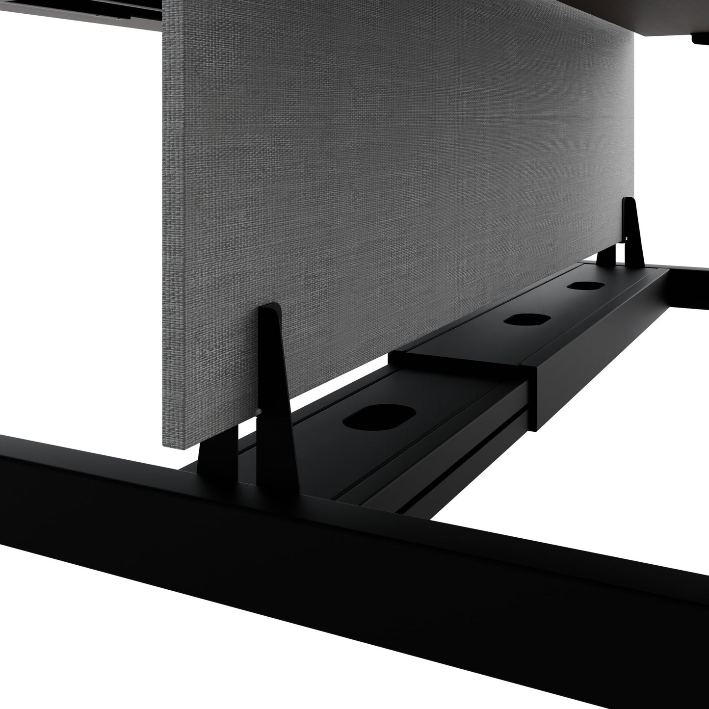 TELDRA Pro Team-Schreibtisch | 1600-1800 mm, elektrisch höhenverstellbar, Nussbaum