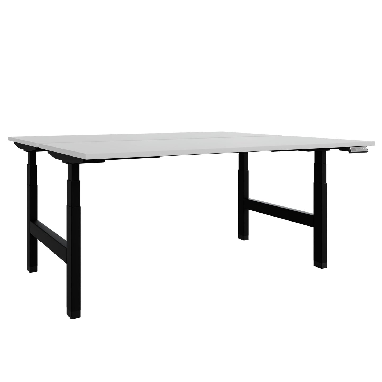 Bureau TELDRA Pro Team | 1600-1800 mm, réglable en hauteur électriquement, gris perle