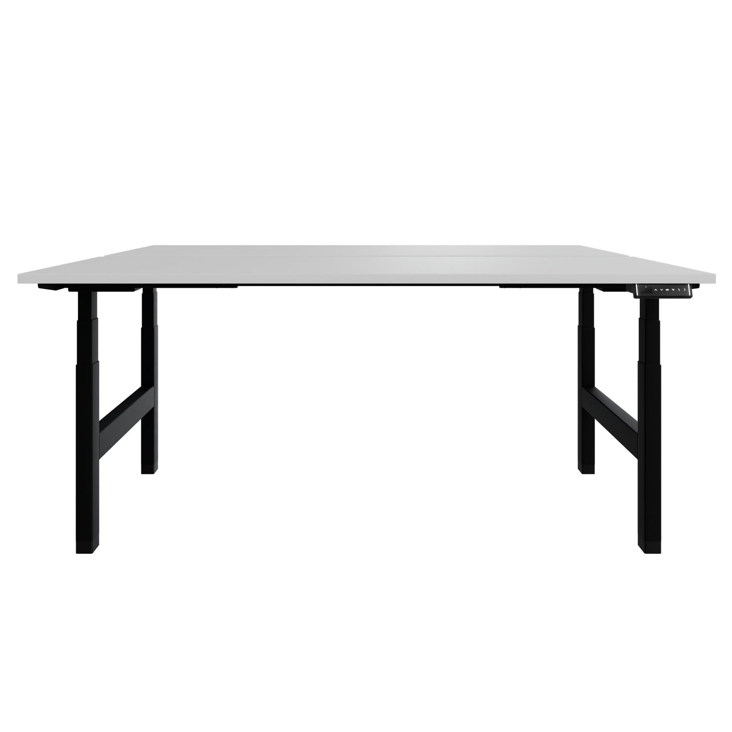 Bureau TELDRA Pro Team | 1600-1800 mm, réglable en hauteur électriquement, gris perle