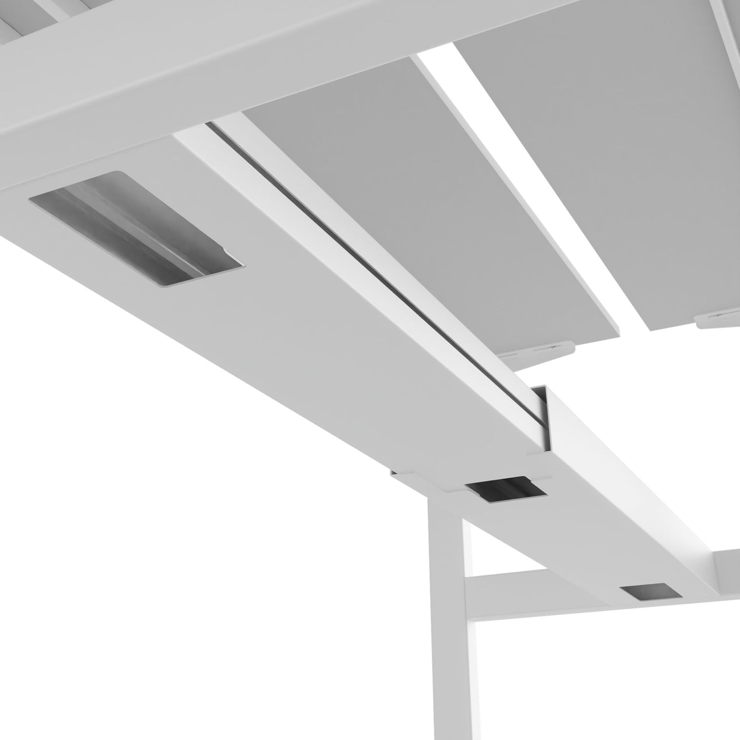 Bureau TELDRA Pro Team | 1600-1800 mm, réglable en hauteur électriquement, gris perle