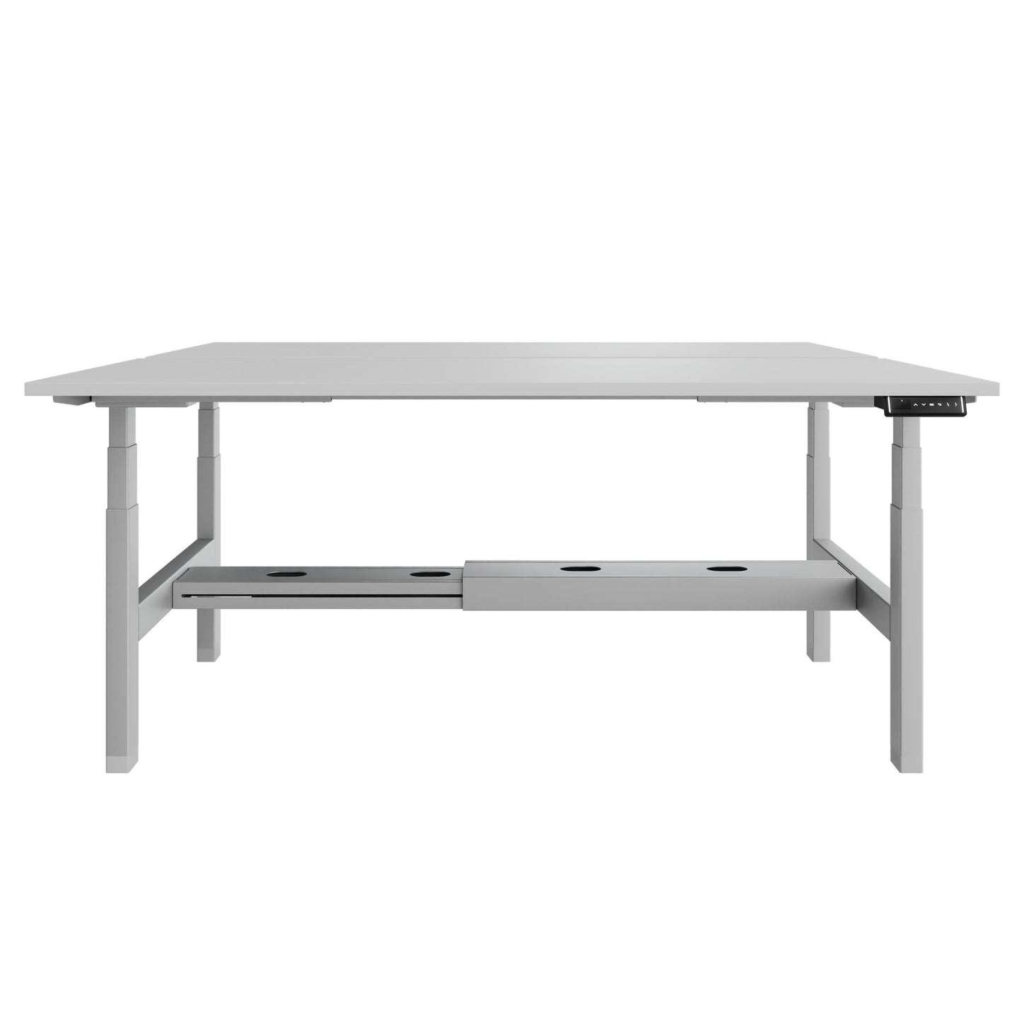 Bureau TELDRA Pro Team | 1600-1800 mm, réglable en hauteur électriquement, gris perle