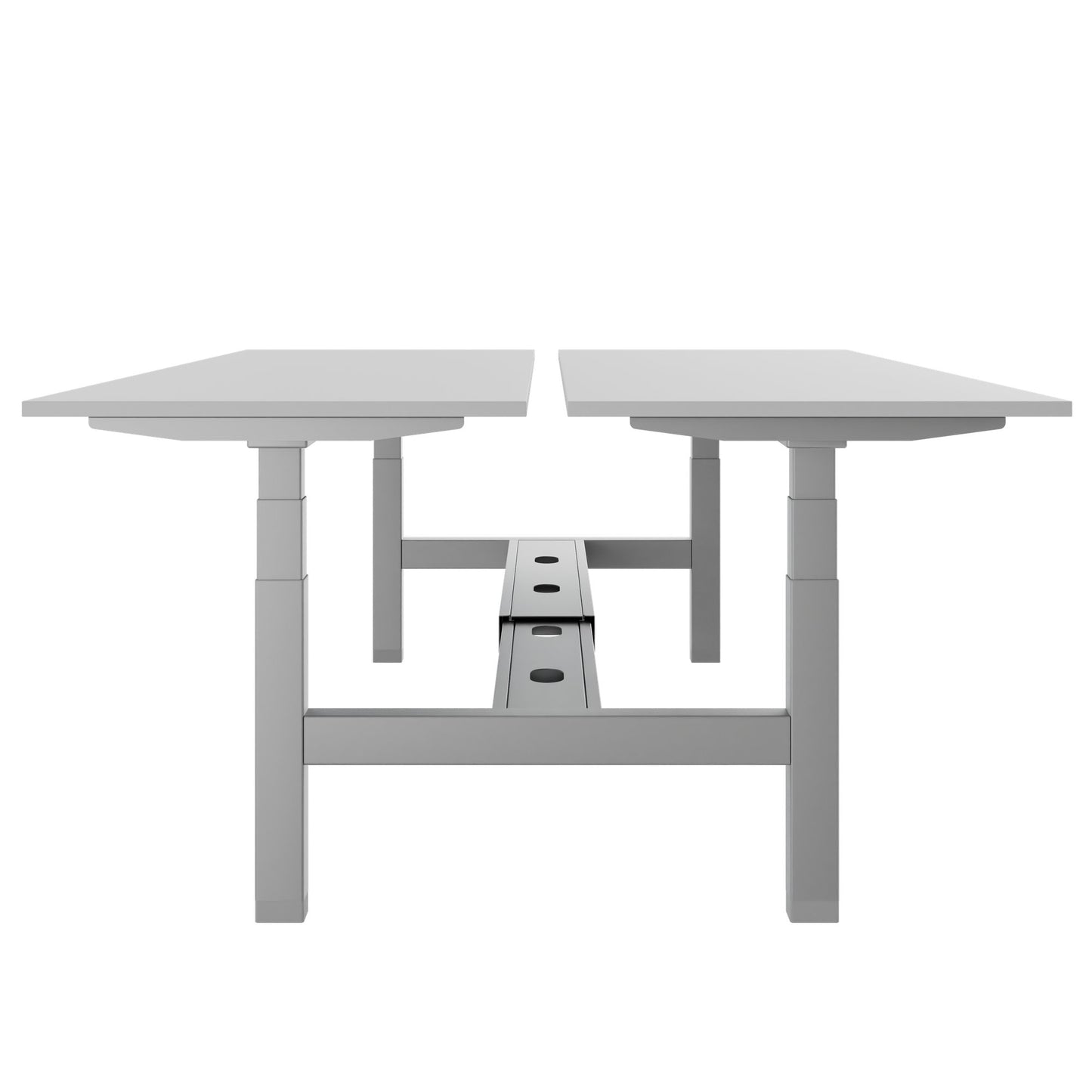 Bureau TELDRA Pro Team | 1600-1800 mm, réglable en hauteur électriquement, gris perle
