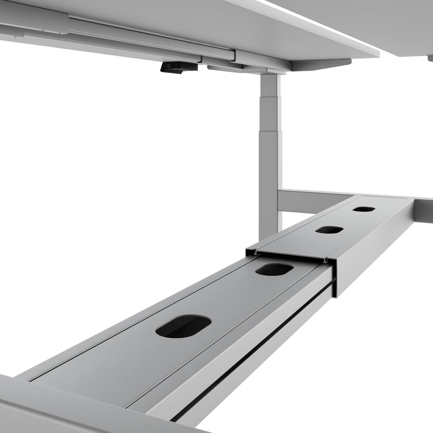 Bureau TELDRA Pro Team | 1600-1800 mm, réglable en hauteur électriquement, gris perle