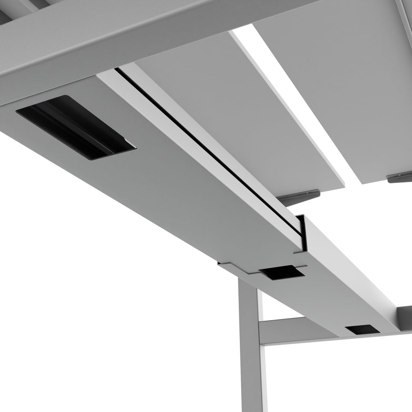 Bureau TELDRA Pro Team | 1600-1800 mm, réglable en hauteur électriquement, gris perle