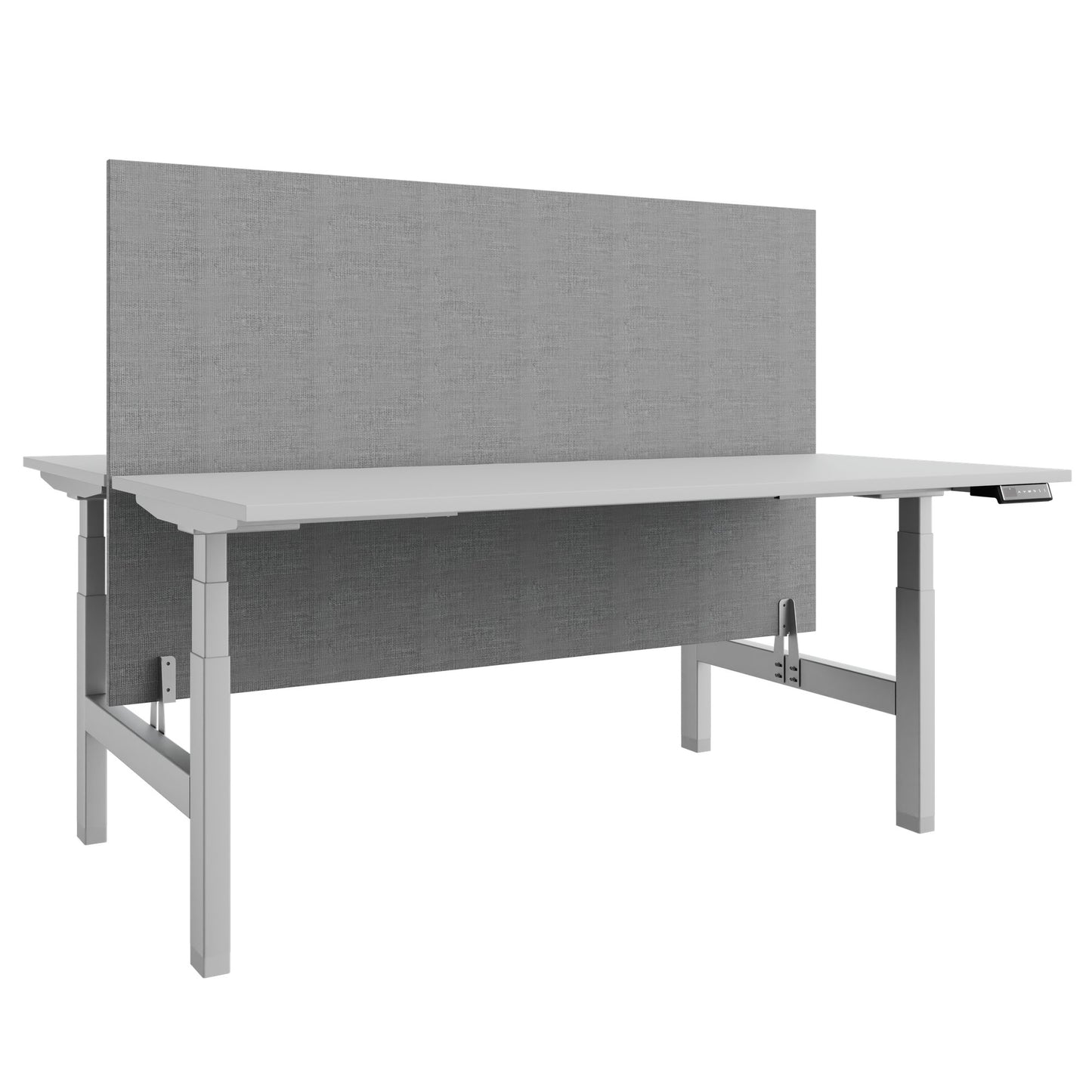 Bureau TELDRA Pro Team | 1600-1800 mm, réglable en hauteur électriquement, gris perle
