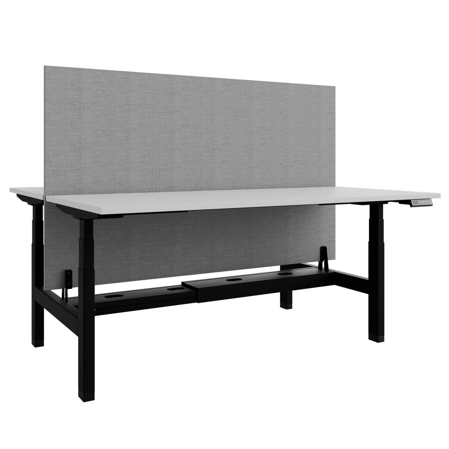 Bureau TELDRA Pro Team | 1600-1800 mm, réglable en hauteur électriquement, gris perle