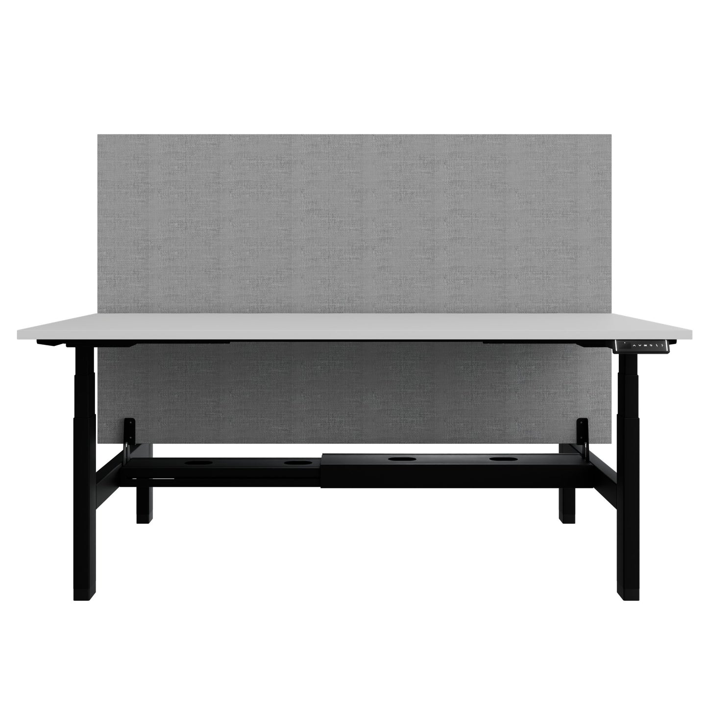Bureau TELDRA Pro Team | 1600-1800 mm, réglable en hauteur électriquement, gris perle