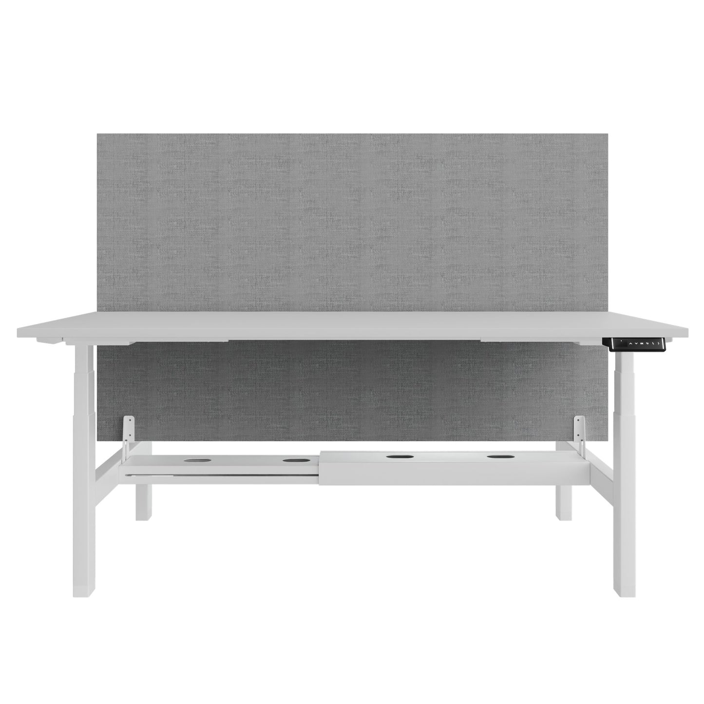 Bureau TELDRA Pro Team | 1600-1800 mm, réglable en hauteur électriquement, gris perle
