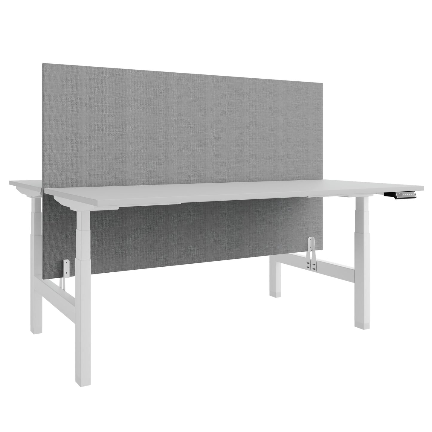 Bureau TELDRA Pro Team | 1600-1800 mm, réglable en hauteur électriquement, gris perle