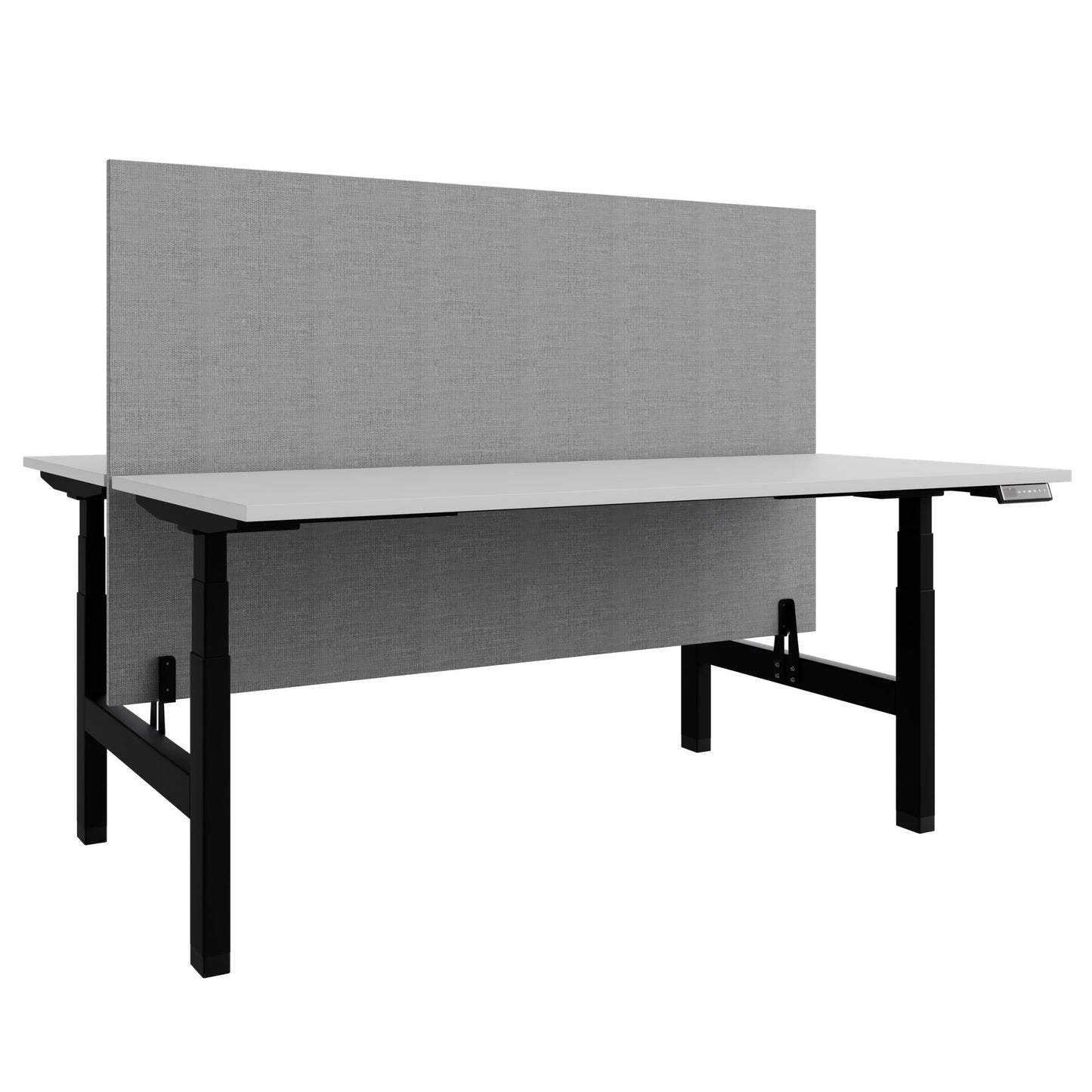 Bureau TELDRA Pro Team | 1600-1800 mm, réglable en hauteur électriquement, gris perle