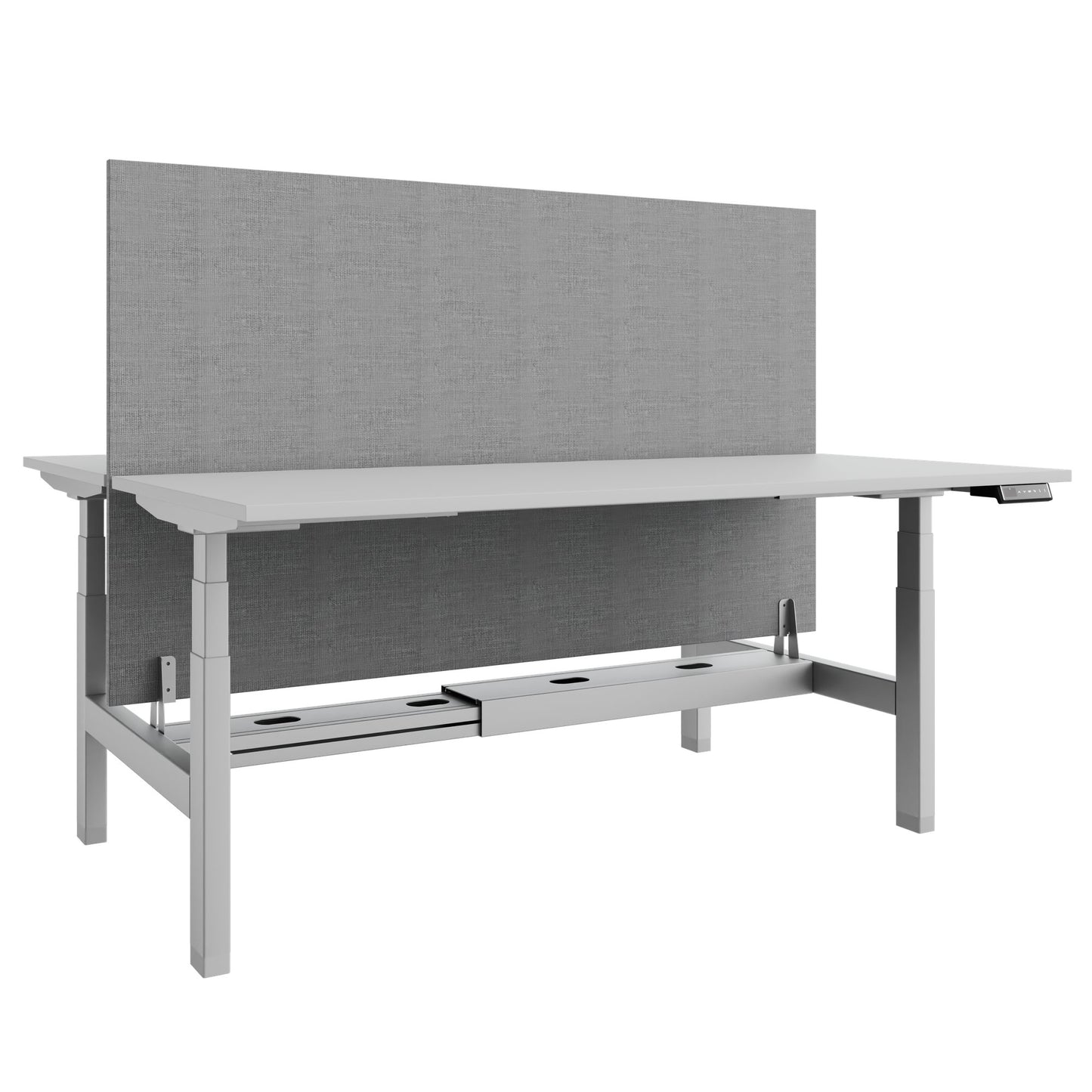 Bureau TELDRA Pro Team | 1600-1800 mm, réglable en hauteur électriquement, gris perle