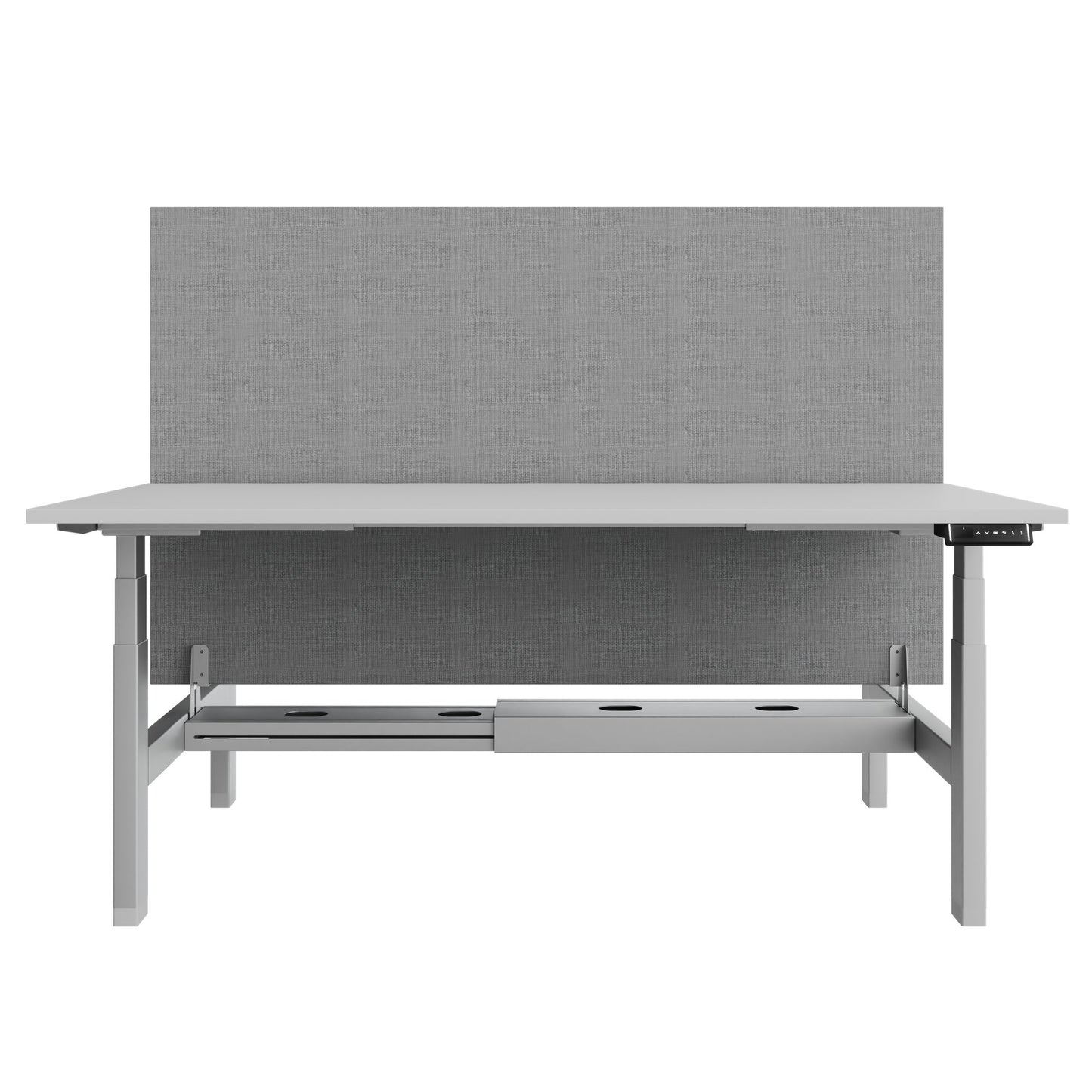 Bureau TELDRA Pro Team | 1600-1800 mm, réglable en hauteur électriquement, gris perle