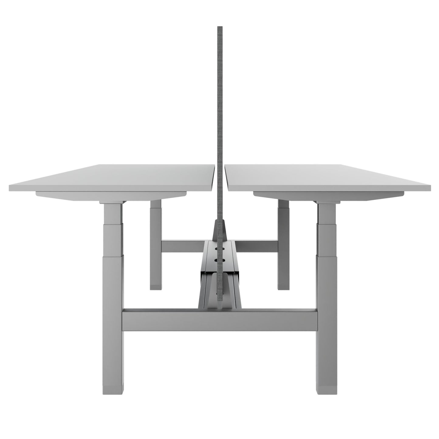 Bureau TELDRA Pro Team | 1600-1800 mm, réglable en hauteur électriquement, gris perle