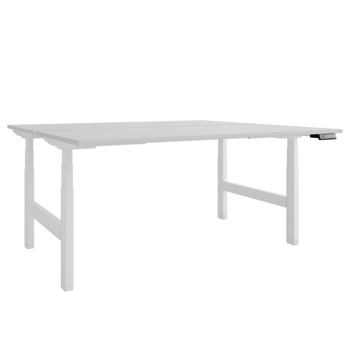 Bureau TELDRA Pro Team | 1600-1800 mm, réglable en hauteur électriquement, gris perle