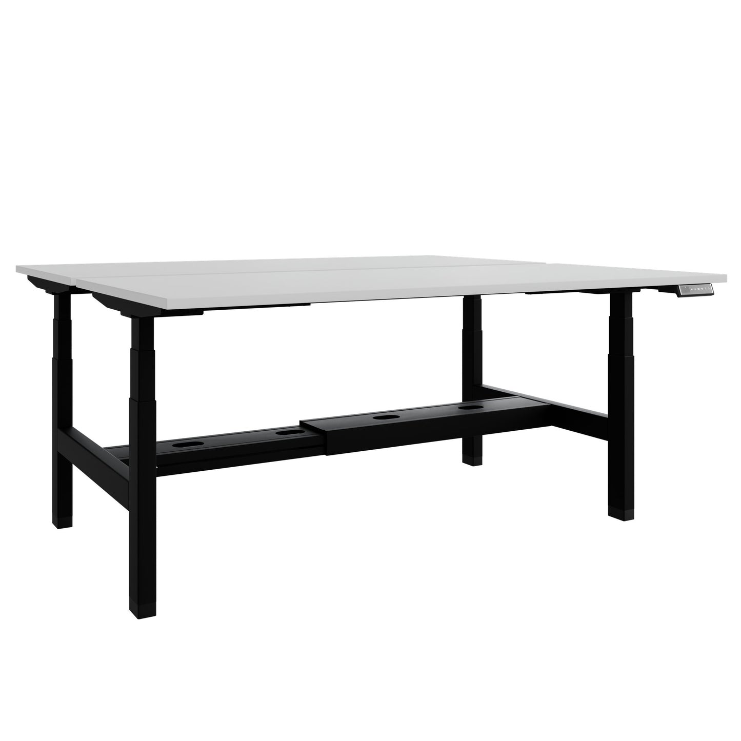 Bureau TELDRA Pro Team | 1600-1800 mm, réglable en hauteur électriquement, gris perle