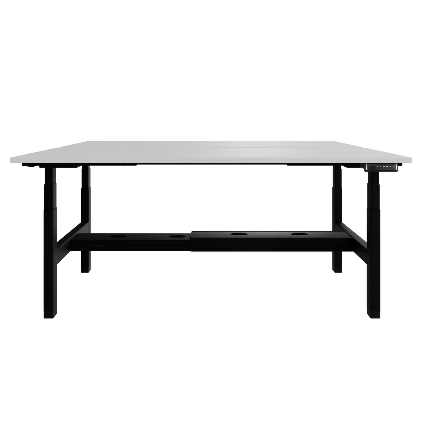 Bureau TELDRA Pro Team | 1600-1800 mm, réglable en hauteur électriquement, gris perle