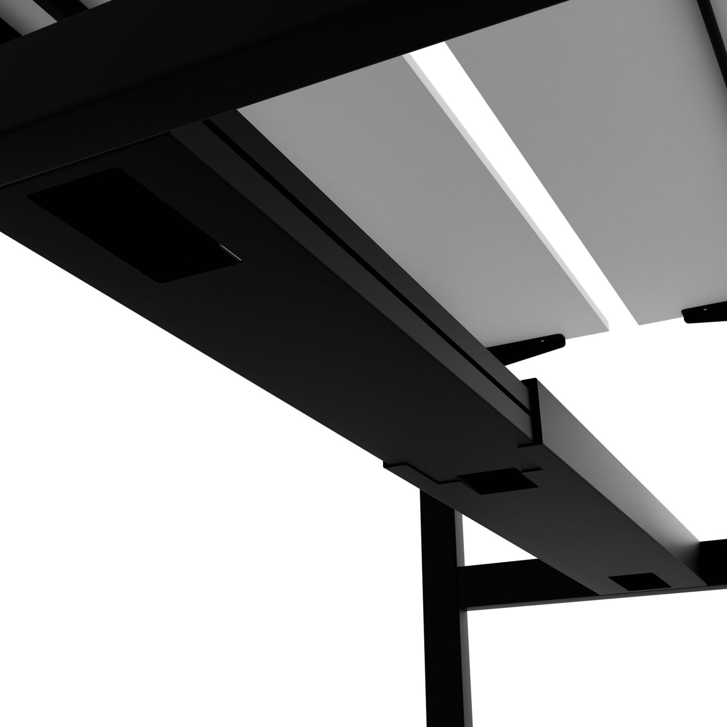 Bureau TELDRA Pro Team | 1600-1800 mm, réglable en hauteur électriquement, gris perle