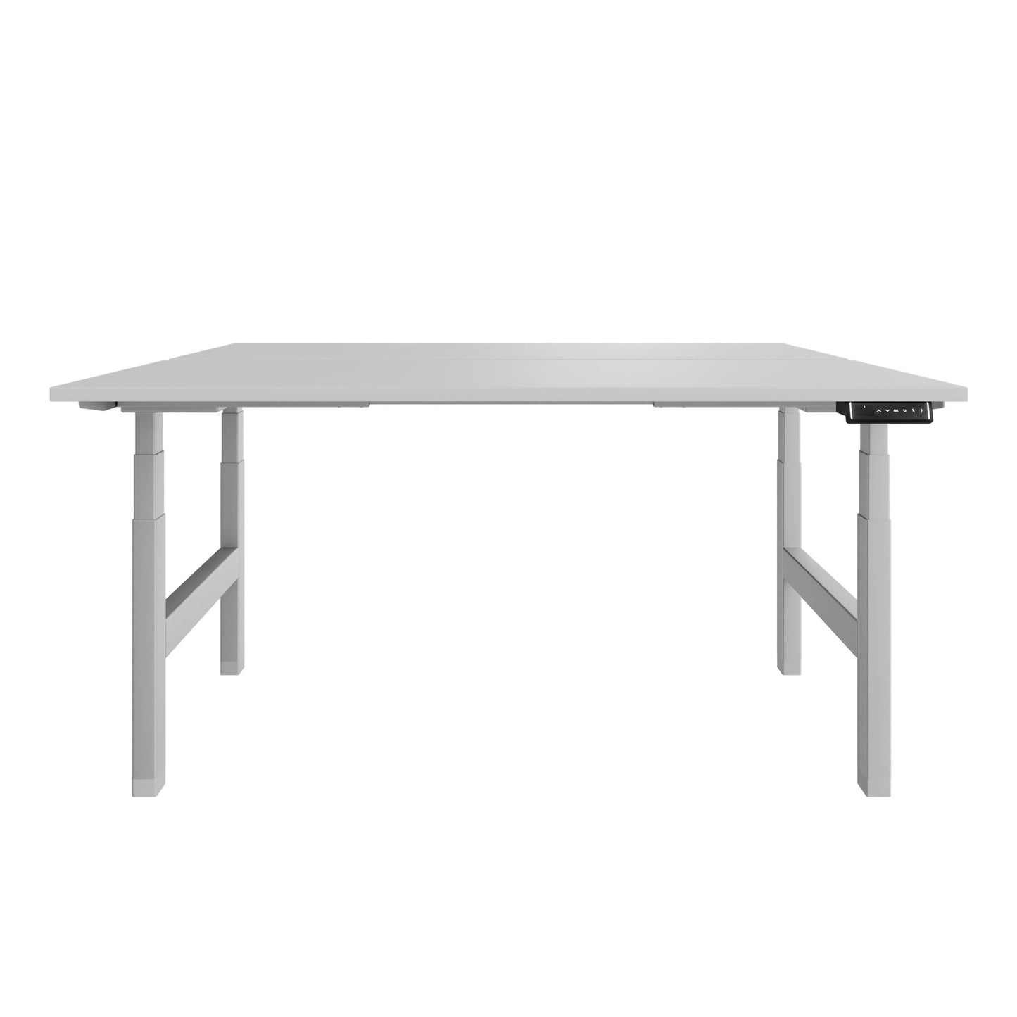 Bureau TELDRA Pro Team | 1600-1800 mm, réglable en hauteur électriquement, gris perle