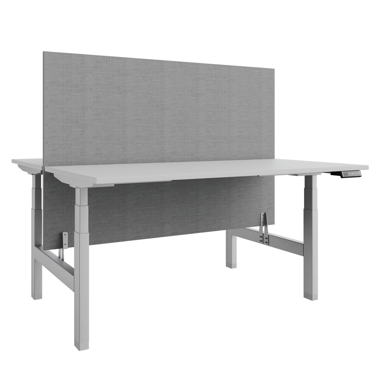 Bureau TELDRA Pro Team | 1600-1800 mm, réglable en hauteur électriquement, gris perle
