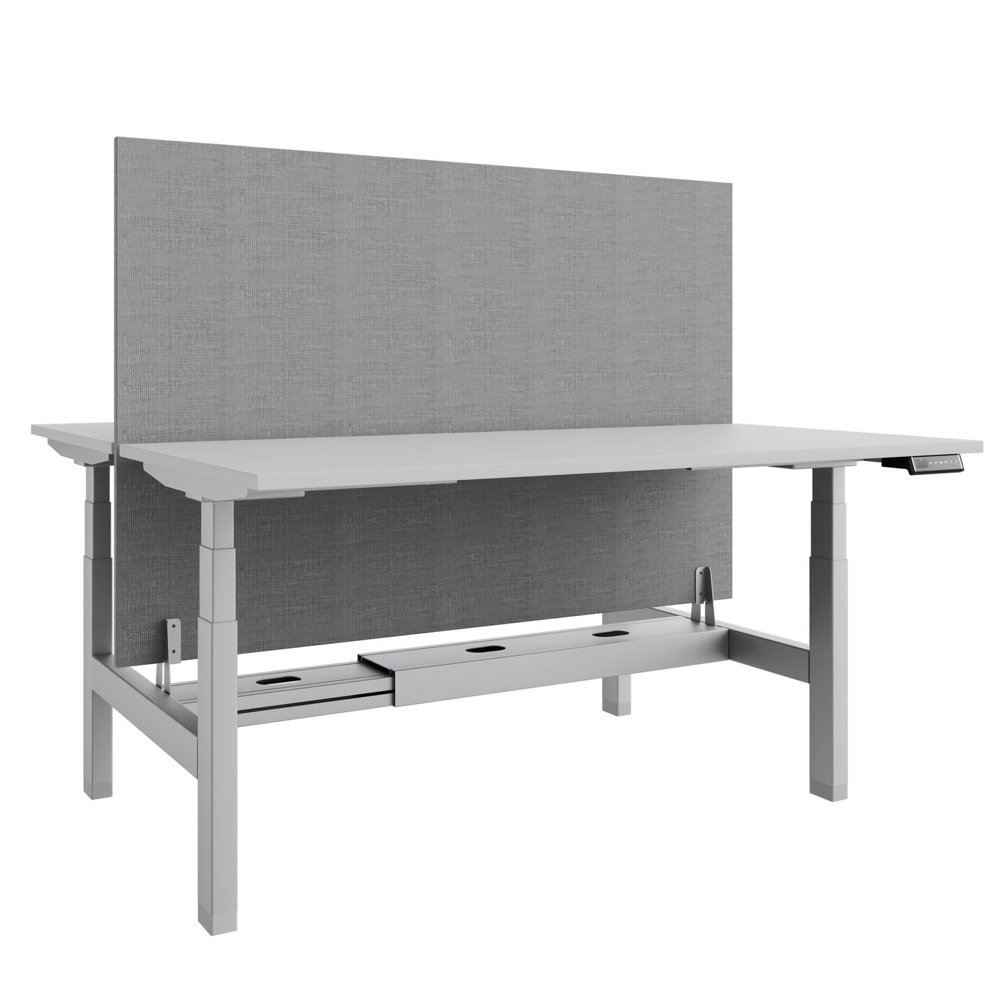 Bureau TELDRA Pro Team | 1600-1800 mm, réglable en hauteur électriquement, gris perle