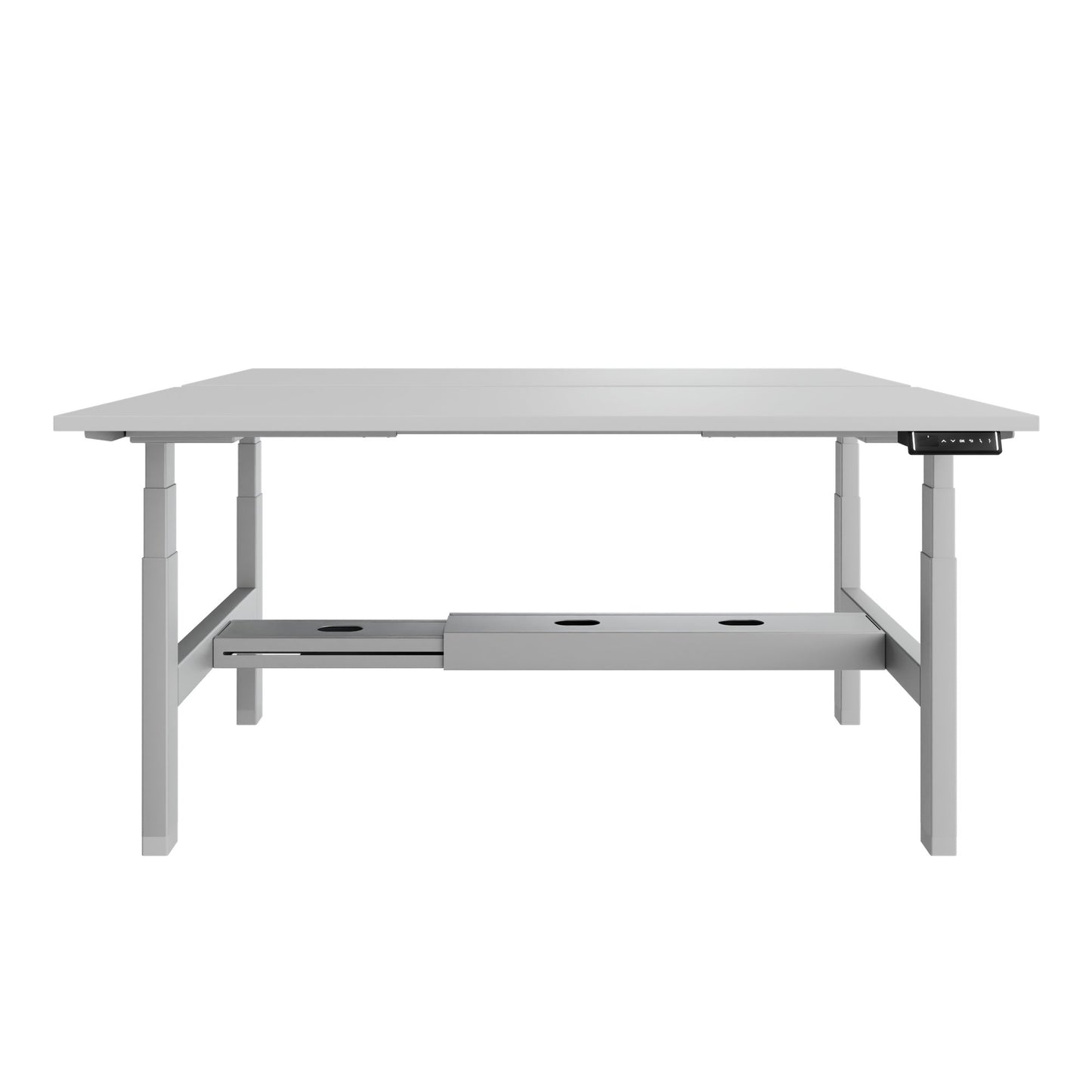 Bureau TELDRA Pro Team | 1600-1800 mm, réglable en hauteur électriquement, gris perle