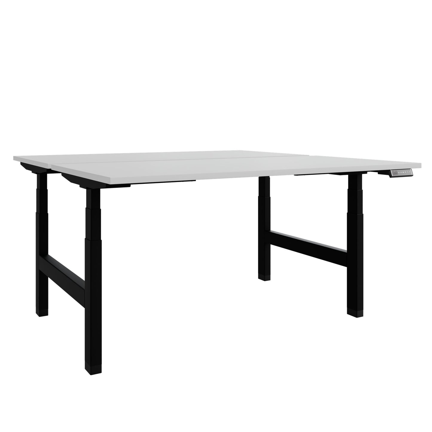 Bureau TELDRA Pro Team | 1600-1800 mm, réglable en hauteur électriquement, gris perle