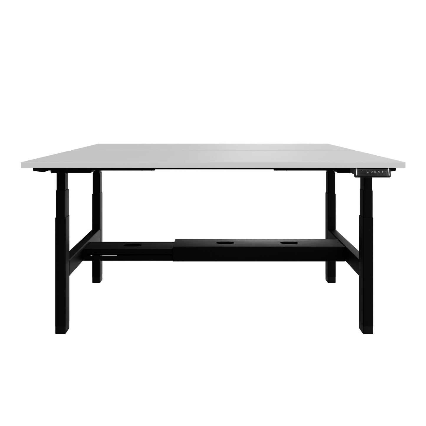 Bureau TELDRA Pro Team | 1600-1800 mm, réglable en hauteur électriquement, gris perle