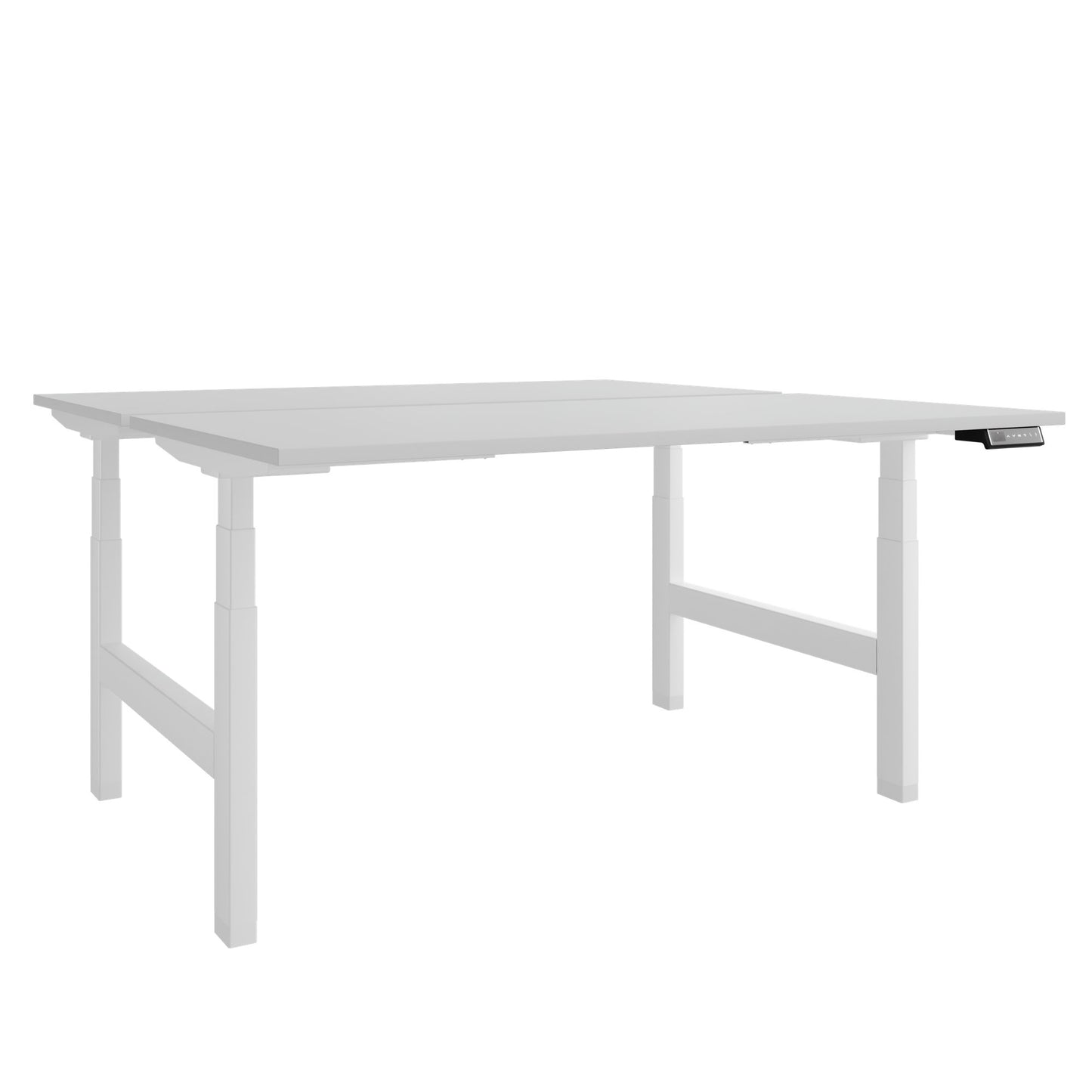Bureau TELDRA Pro Team | 1600-1800 mm, réglable en hauteur électriquement, gris perle
