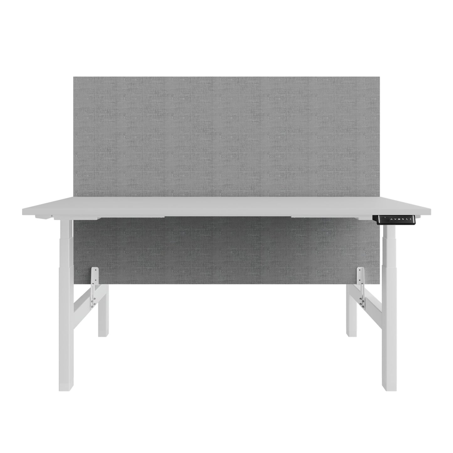 Bureau TELDRA Pro Team | 1600-1800 mm, réglable en hauteur électriquement, gris perle