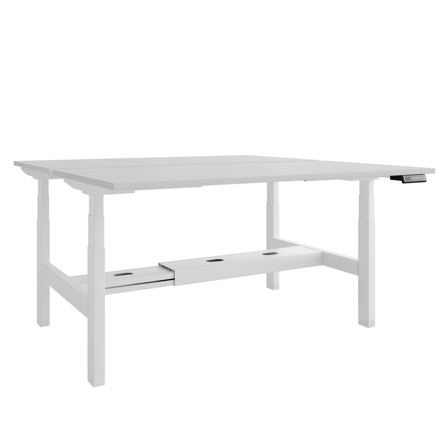 Bureau TELDRA Pro Team | 1600-1800 mm, réglable en hauteur électriquement, gris perle