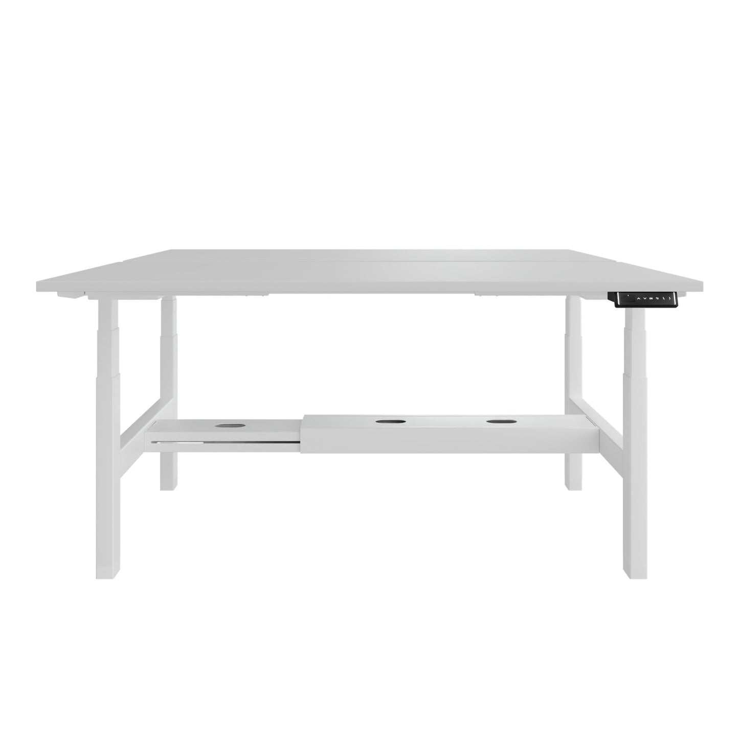 Bureau TELDRA Pro Team | 1600-1800 mm, réglable en hauteur électriquement, gris perle