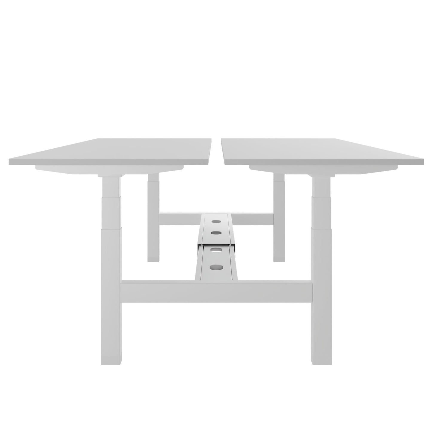 Bureau TELDRA Pro Team | 1600-1800 mm, réglable en hauteur électriquement, gris perle