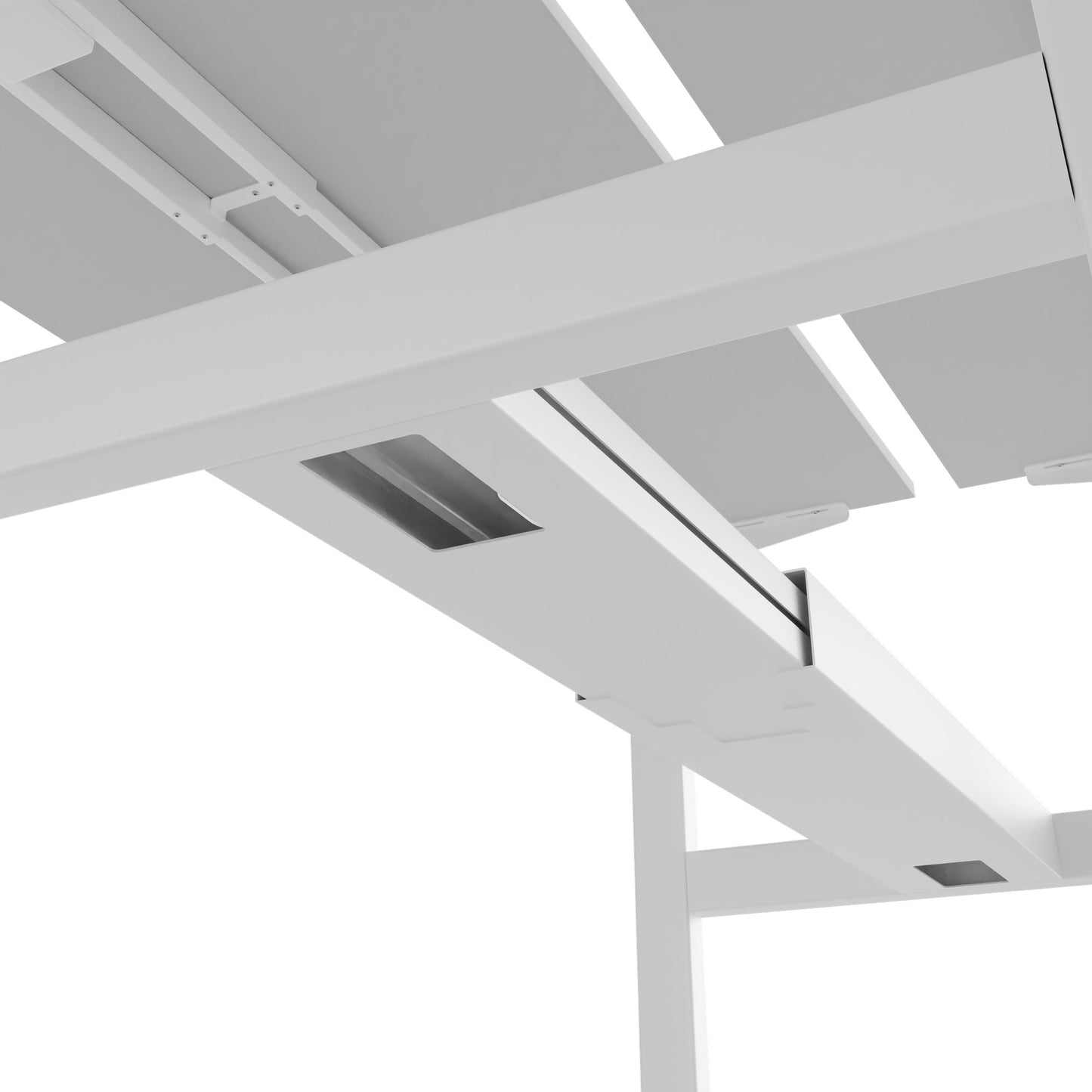 Bureau TELDRA Pro Team | 1600-1800 mm, réglable en hauteur électriquement, gris perle